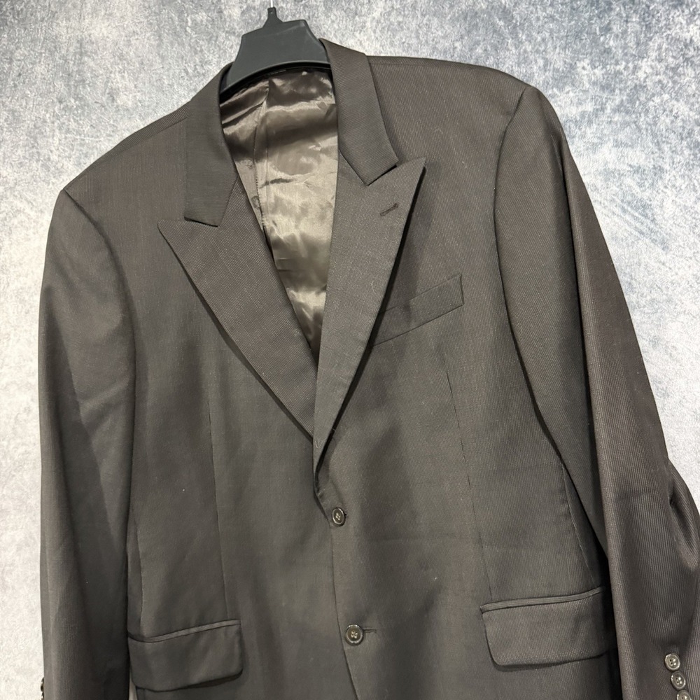 Joseph Abboud American Soft Suit Jacket Men’s 46R Brown Super 120s Wool Blazer
